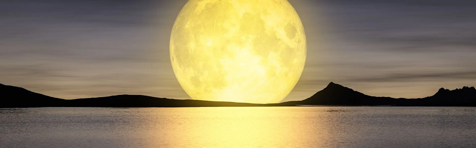 3d rendering of a moon rising over the sey